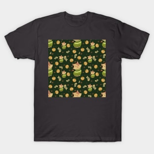 Cute Cat Christmas Pattern T-Shirt